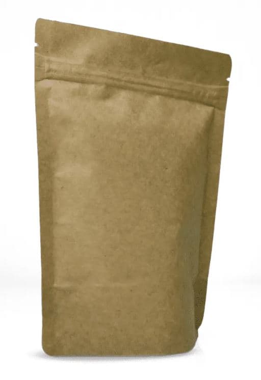 Saco stand up kraft 10 cm x17,5 cm x 0,27 sem  visor