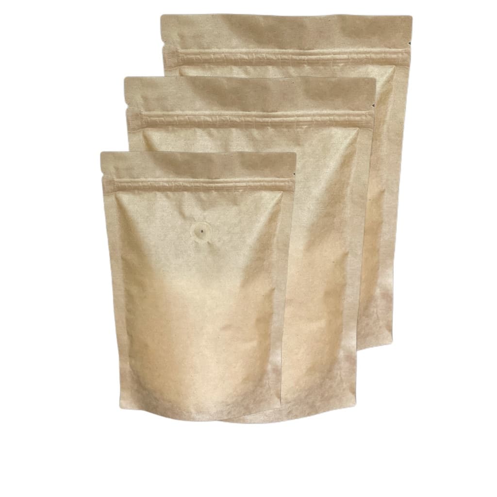 Saco stand up kraft 14 cm x 22,5 cm x 0,27 sem  visor