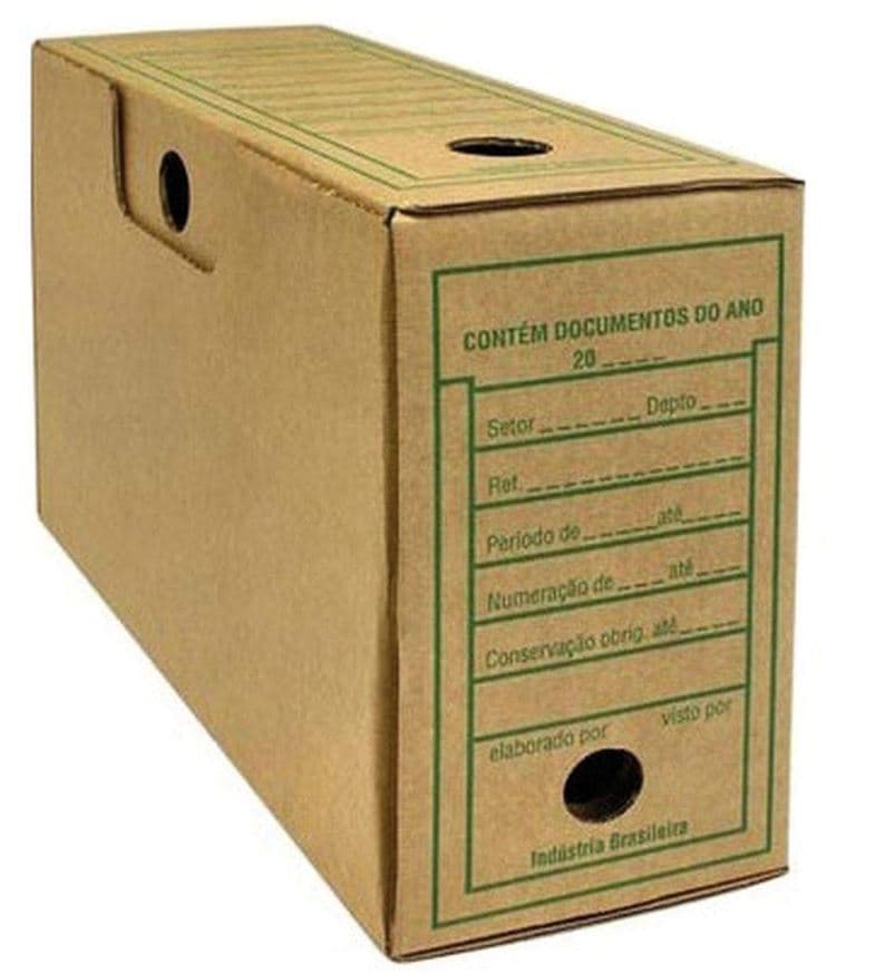 Caixa papelao arquivo 24 x 36 x13 pacote com 25 unidades