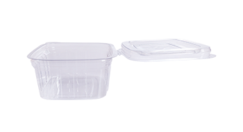 Forma plástica retangular 250 ml com tampa P88 Prafesta.