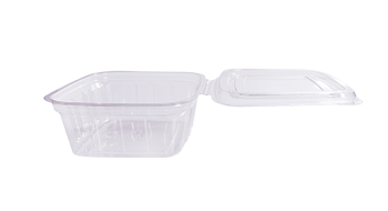 Forma plástica retangular 500 ml com tampa P90 Prafesta.