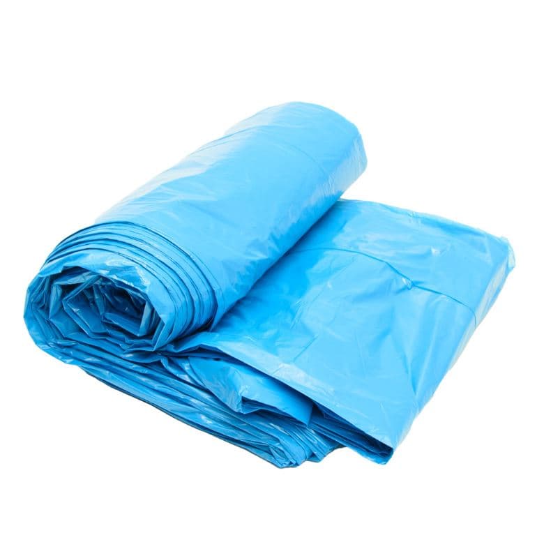 Saco lixo 030 litros cor azul-papel 59 cm x 62 cm x 05 micras pacote com 50 unidades