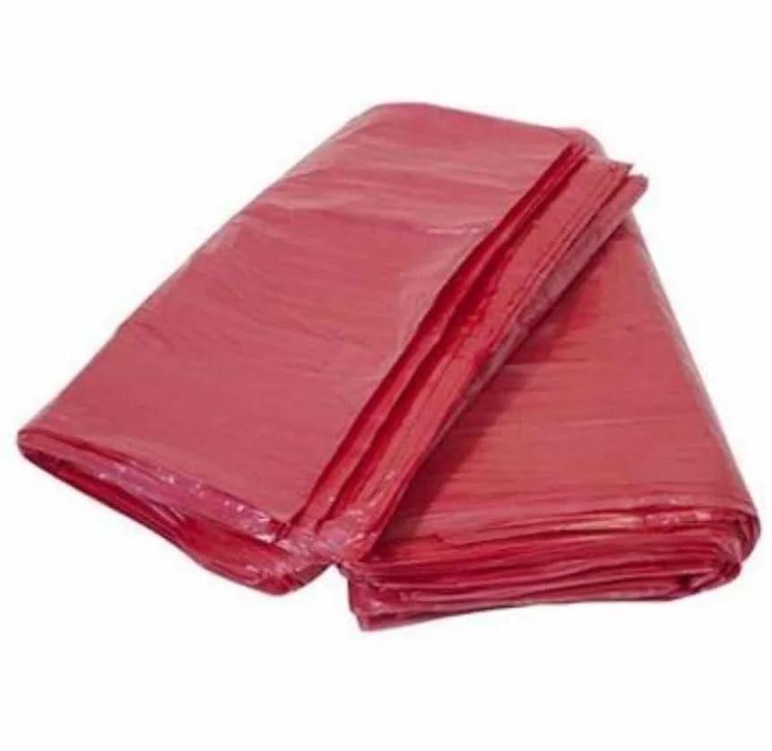 Saco lixo 030 litros cor vermelho-plastico 59 cm x 62 cm x 05 micras pacote com 50 unidades