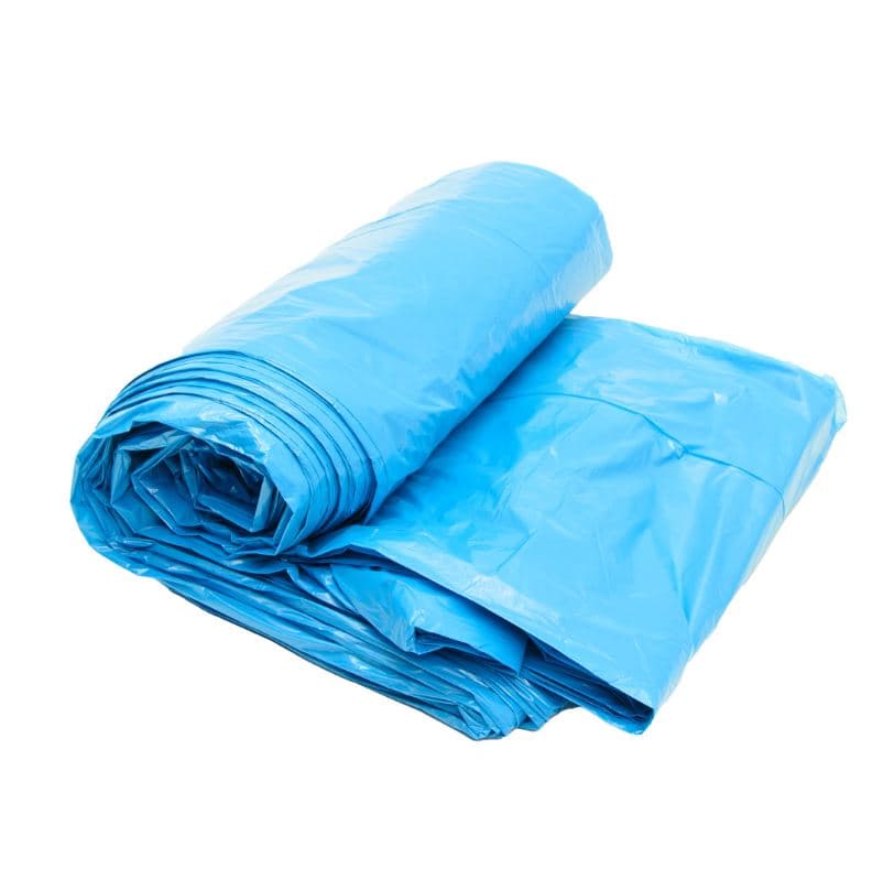 Saco lixo 200 litros cor azul-papel 115 cm x 125 cm x 010 micras pacote com 25 unidades