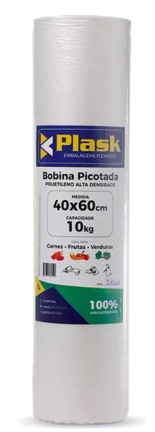 Bobina plastica picotada 40 cm x 60 cm plask