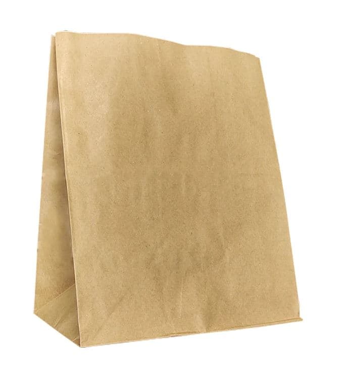 Saco de papel kraft fundo SOS GG 30  x 20 x 36 cm