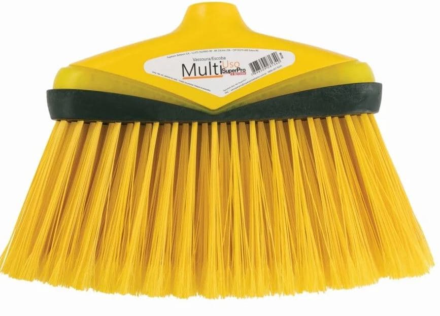 Vassoura multiuso pro amarela com cabo 9672C superpro