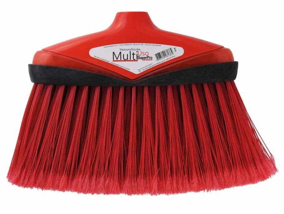 Vassoura multiuso pro vermelha com cabo 9674C superpro