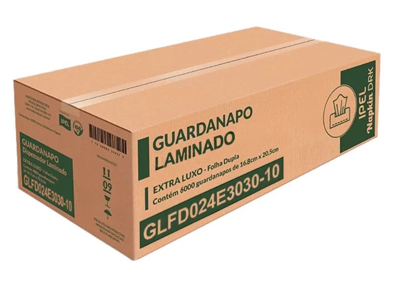 Guardanapo 16,8X20,5 branco ipel napkin elx 30 gramas caixa com 6000 folhas