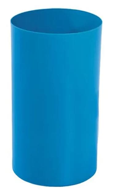 Lixeira plastica 22 litros azul redonda sem tampa EB13 JSN