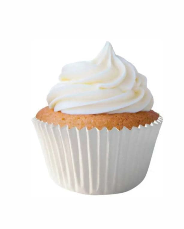 Forminha impermeavel cupcake branca pacote com 75 unidades