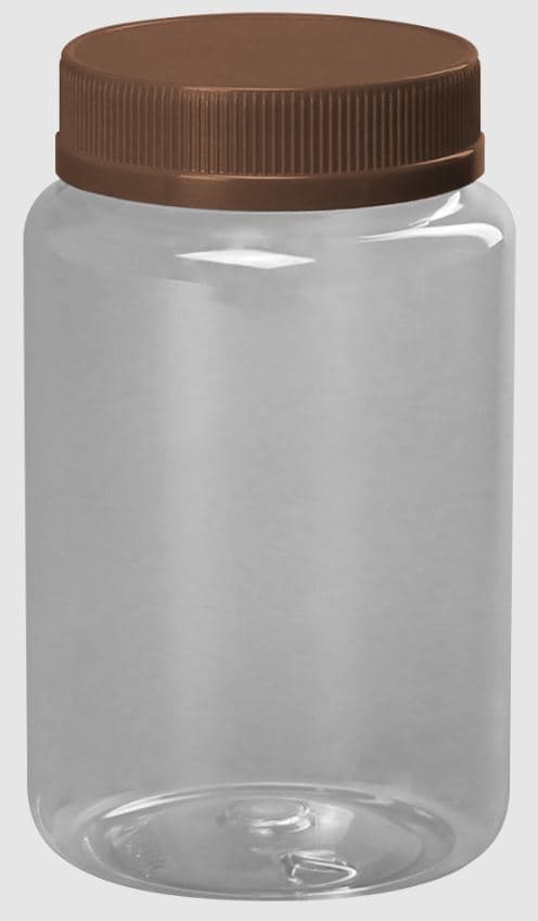Pote pet 500 ml com tampa rosca lacre inplavel POO500/005