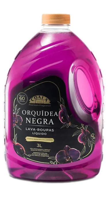 Lava roupa liquido 03 litros orquidea negra laundry coala 849