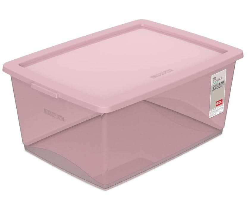 Organizador 60 litros rose 47,2x65,5x30,3 Ordene OR80967.