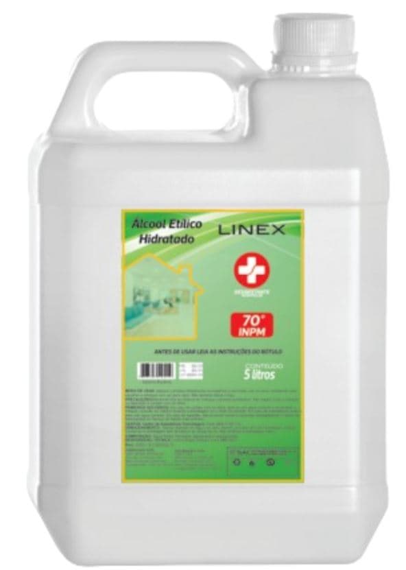 Alcool 05 litros 70 linex