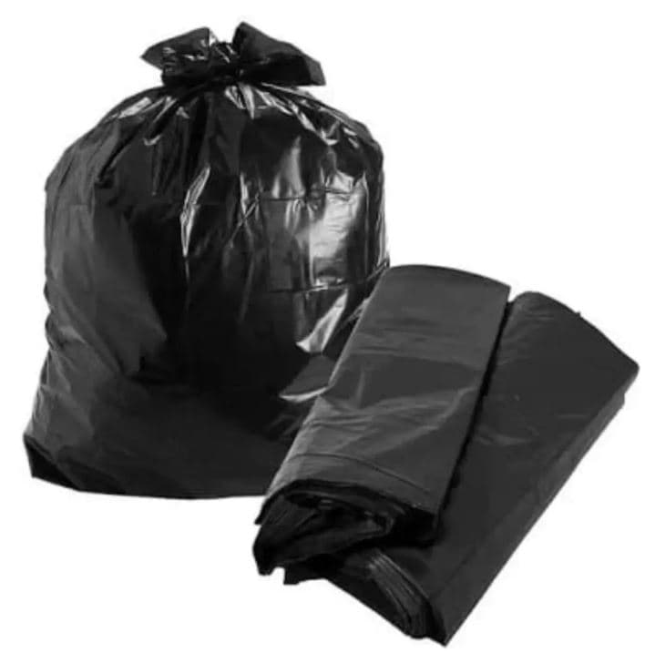 Saco para lixo 50 litros preto reciclado reforcado 63 cm x 80 cm x 0.06 micra Pontal